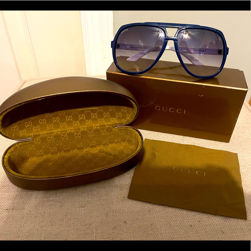 Gucci GG 1622/S Oversized Aviator Sunglasses